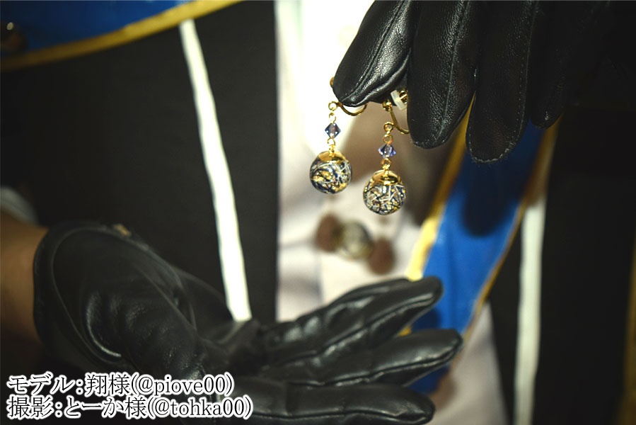 刀剣男士の糸結び耳飾り(ピアス)