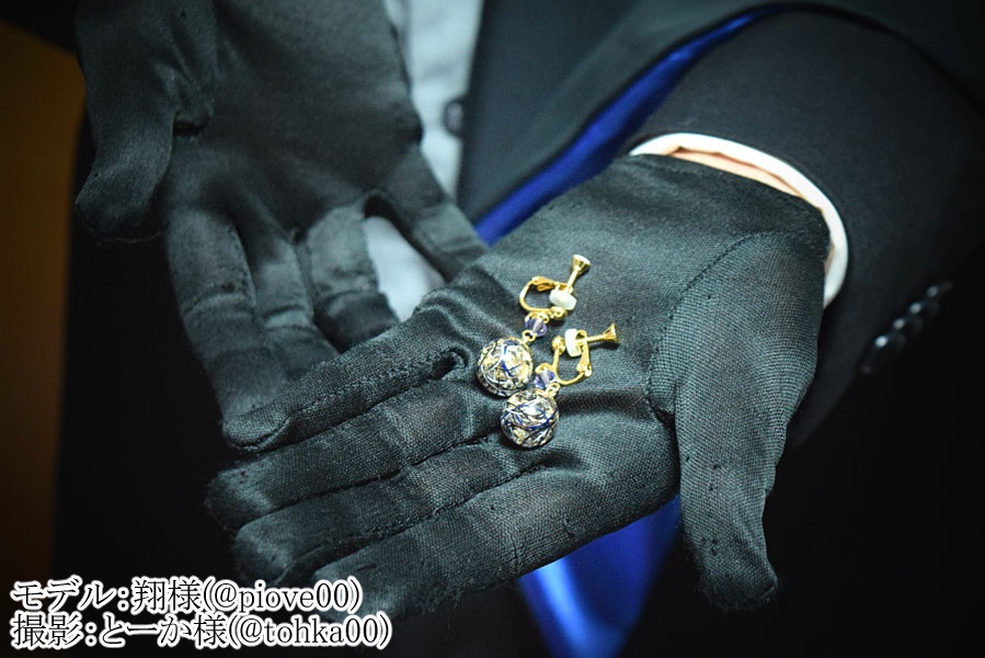 刀剣男士の糸結び耳飾り(ピアス)