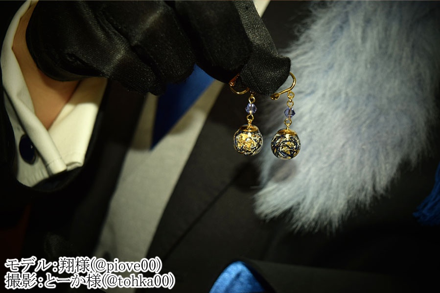 刀剣男士の糸結び耳飾り(イヤリング)