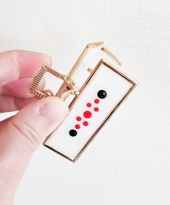 麻雀手積み点棒のバンスクリップ