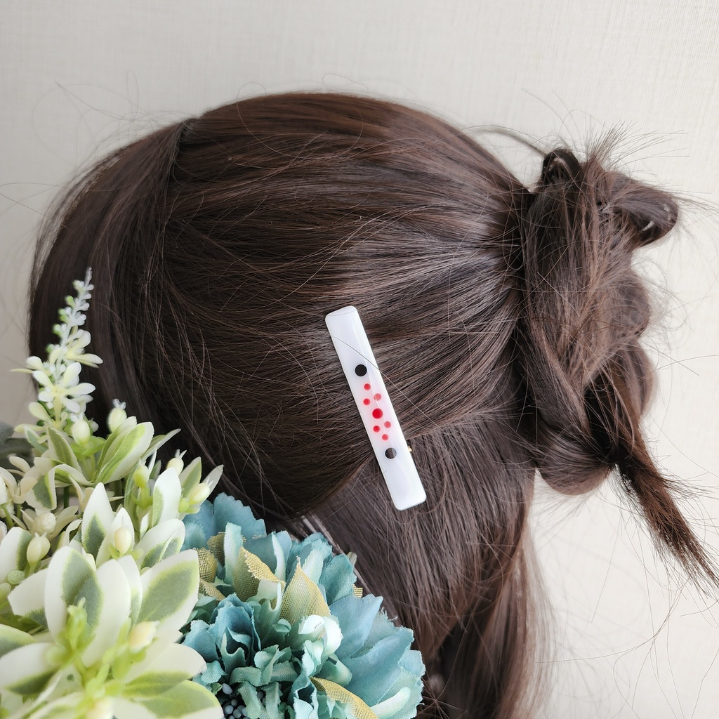 麻雀手積み点棒ヘアクリップ