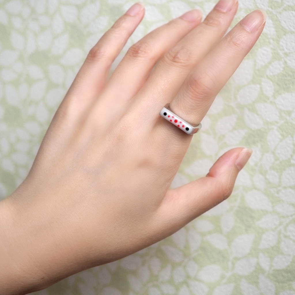 麻雀手積み点棒のうる艶リング大(金・銀)