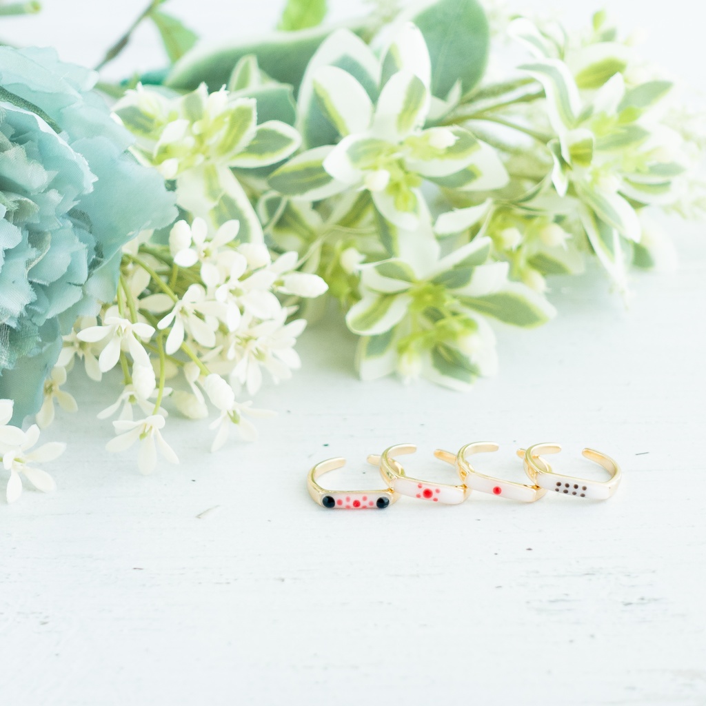 麻雀手積み点棒のうる艶リング小(金・銀)