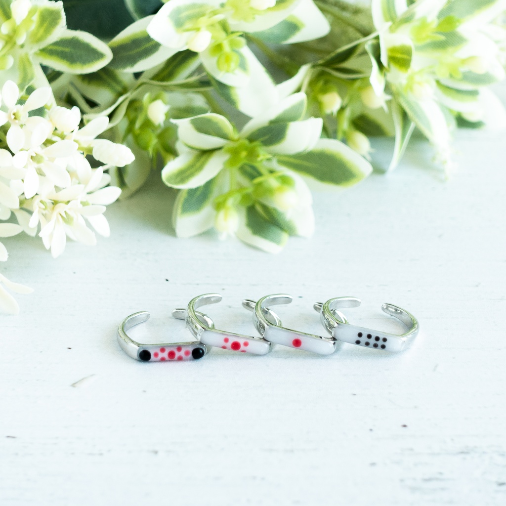 麻雀手積み点棒のうる艶リング小(金・銀)