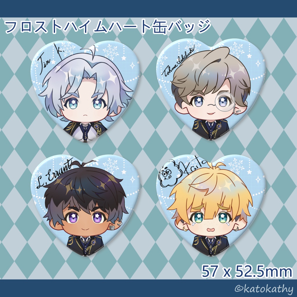 [TKDB] フロストハイムハート缶バッジ