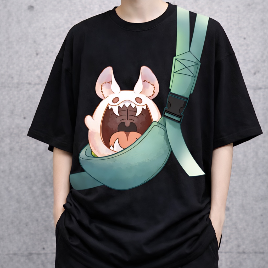 [TKDB] ピヵブーユニセックスTシャツ（ダーク）