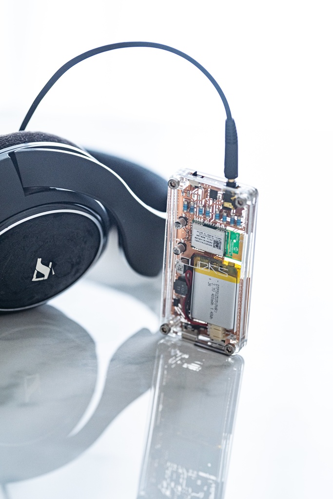 「BT-02 透明」【完売御礼】ワイヤレスヘッドホンアンプ