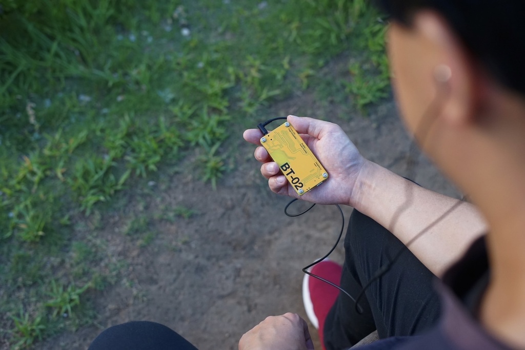 “BT-02(yellow)”ワイヤレスヘッドホンアンプ