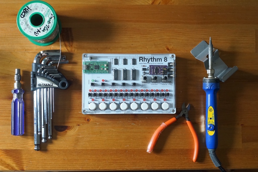 「Rhythm 8 キット版」ドラムマシン組み立てキット