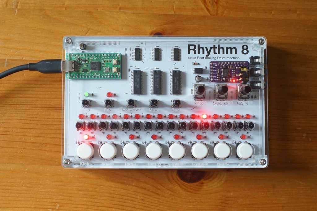 「Rhythm 8 キット版」ドラムマシン組み立てキット
