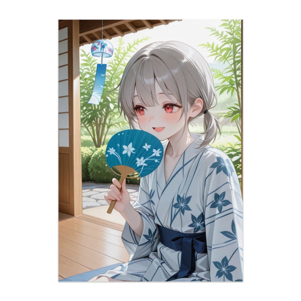 暑い夏と浴衣姿の少女