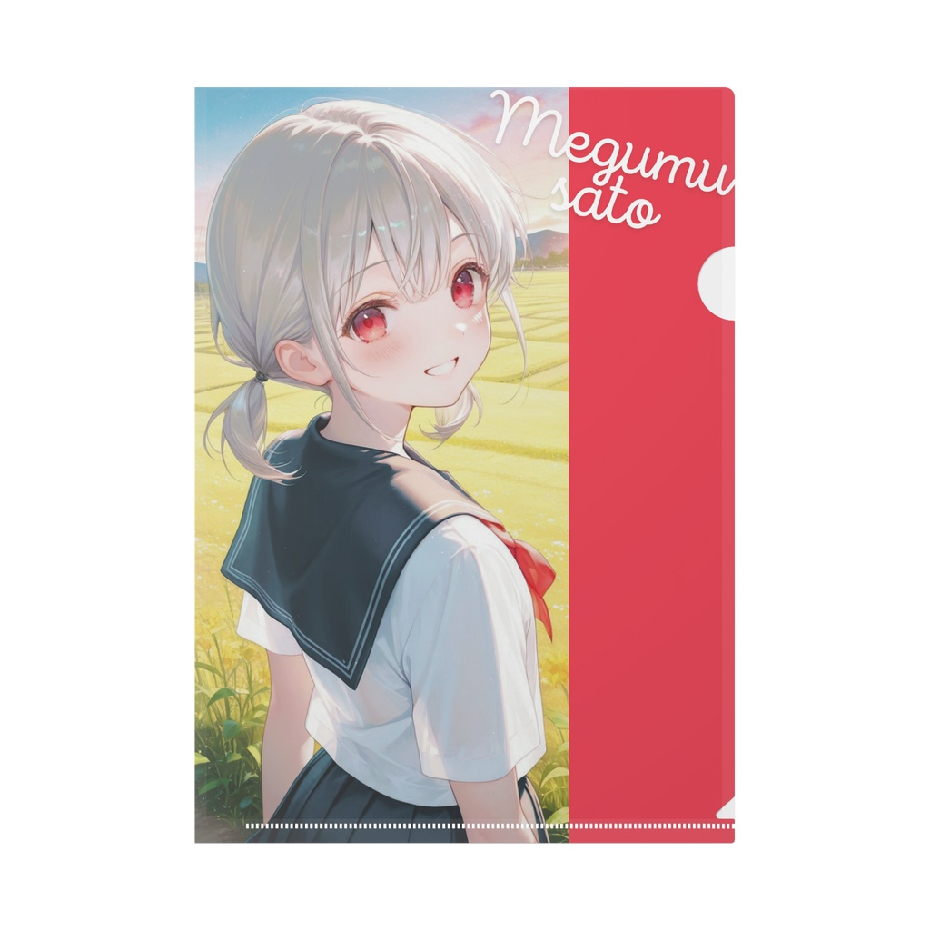 佐藤くんと二人の妹たち　A4クリアファイル　(佐藤萌夢)
