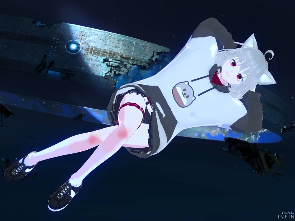 [VRoidモデル]Mr.Quin奎恩二创模型