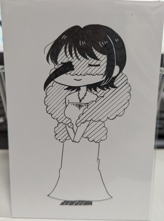 ベビーさんの手描きポストカード