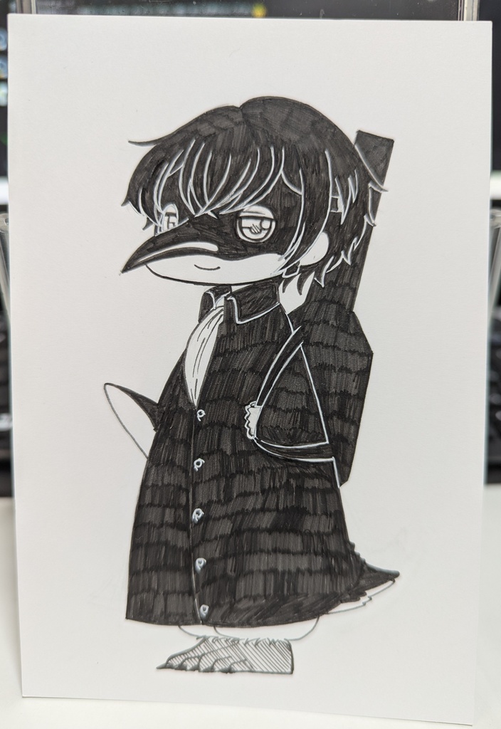 コウペン君の手描きポストカード