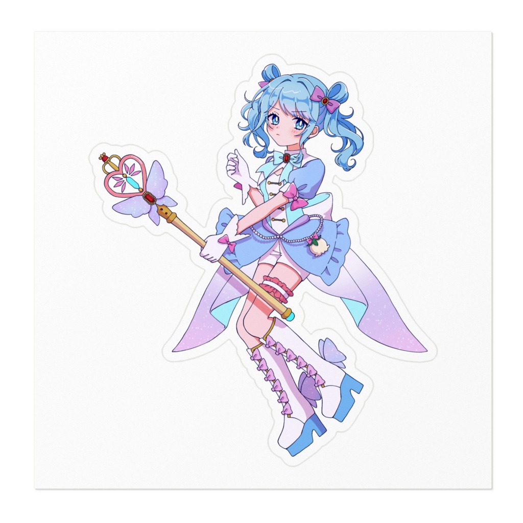 ステッカー 睦月みゅげ 魔法少女