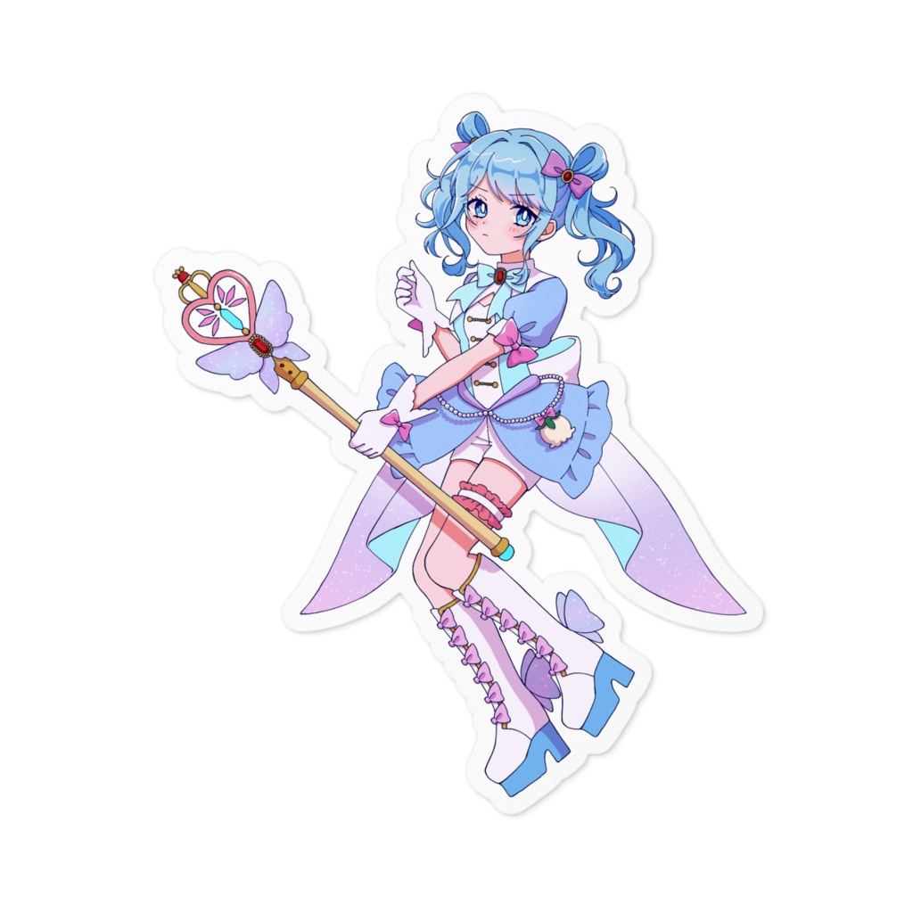 ステッカー 睦月みゅげ 魔法少女