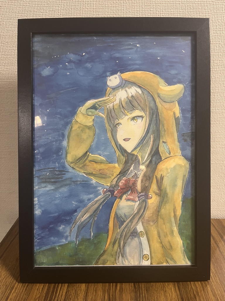 朝倉可憐 A4水彩画