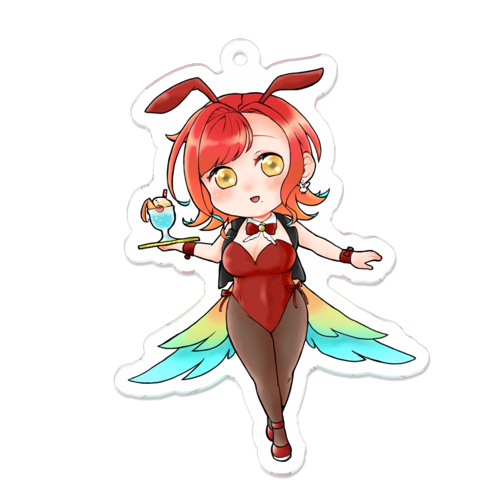 【Vtuber】羽飛ゐづな_アクリルキーホルダー70mm（ばにゐづなVer.）