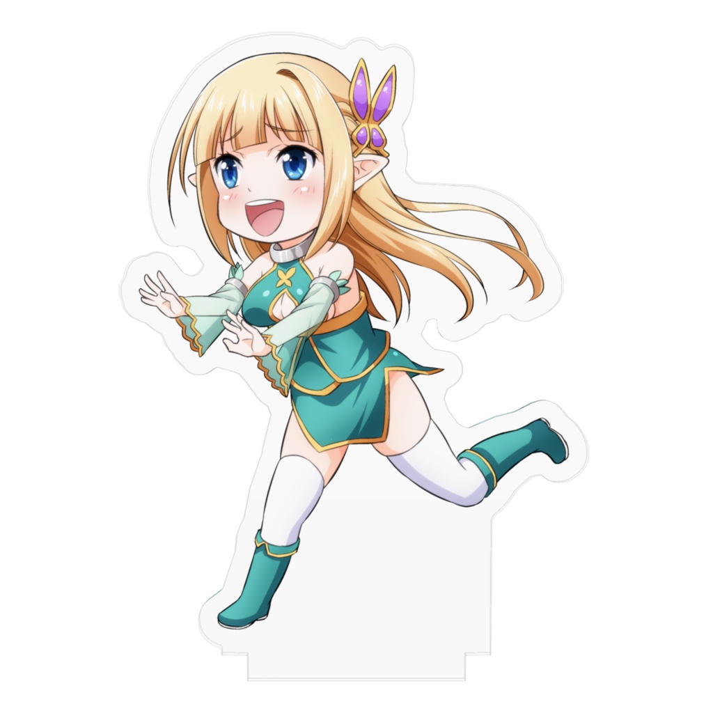 変態エルフのアクリルフィギュア