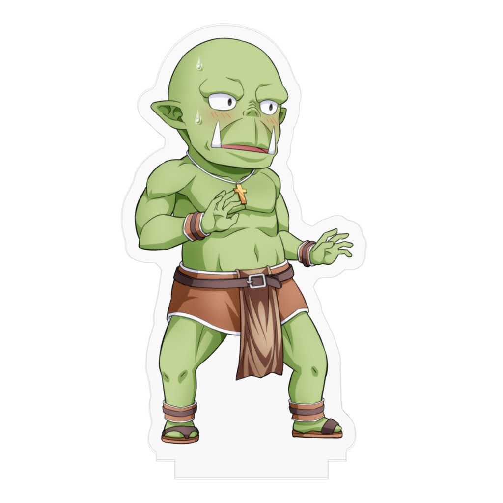 真面目オークのアクリルフィギュア