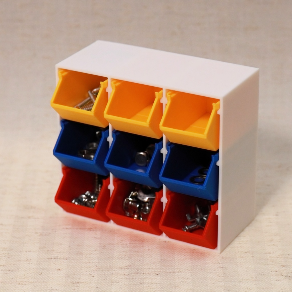 【無料】パーツボックスジェネレータ(Blender ジオメトリノード)