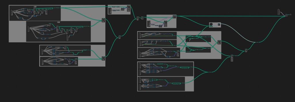 【無料】パーツボックスジェネレータ(Blender ジオメトリノード)