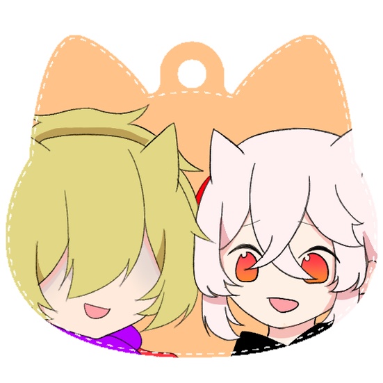 万葉と友人アクリルキーホルダー