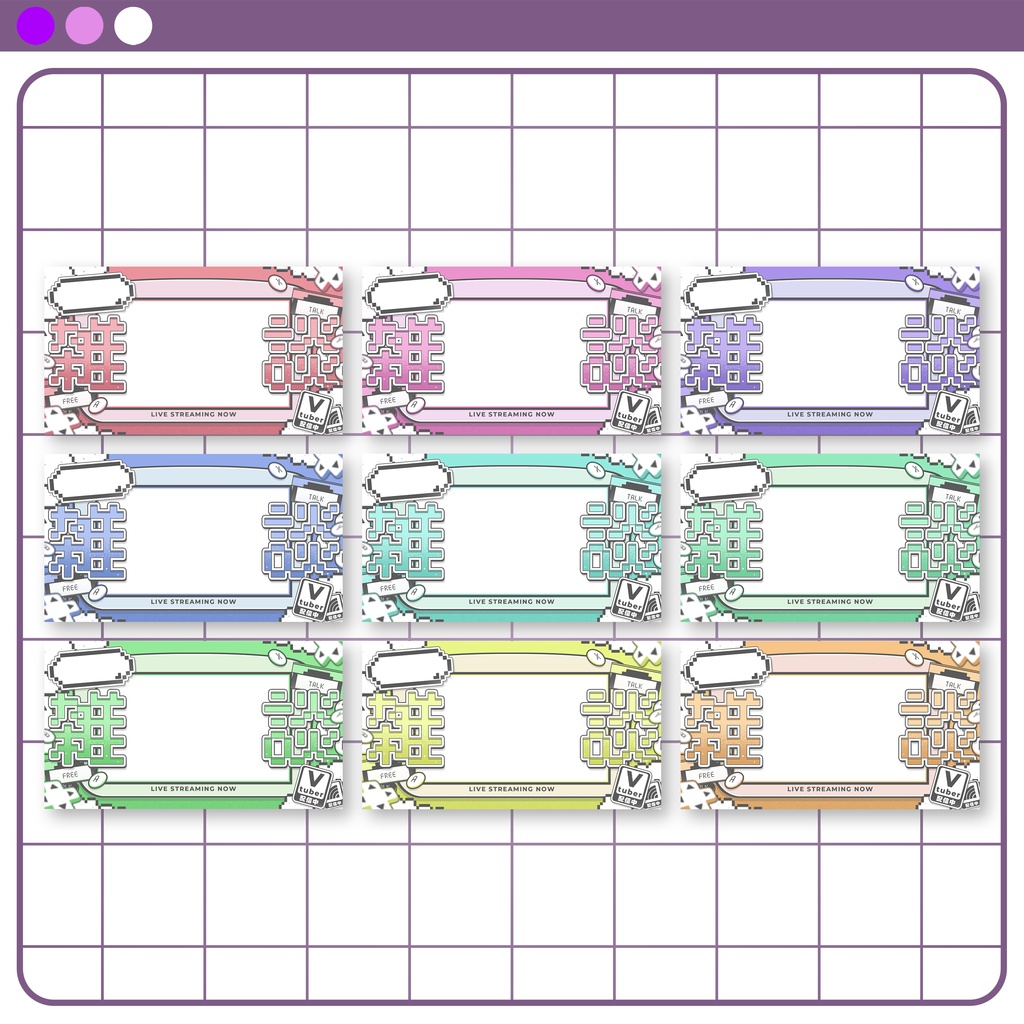 【サムネイル素材】ドット絵ゲーム風なサムネイル素材 #Vtuber向け