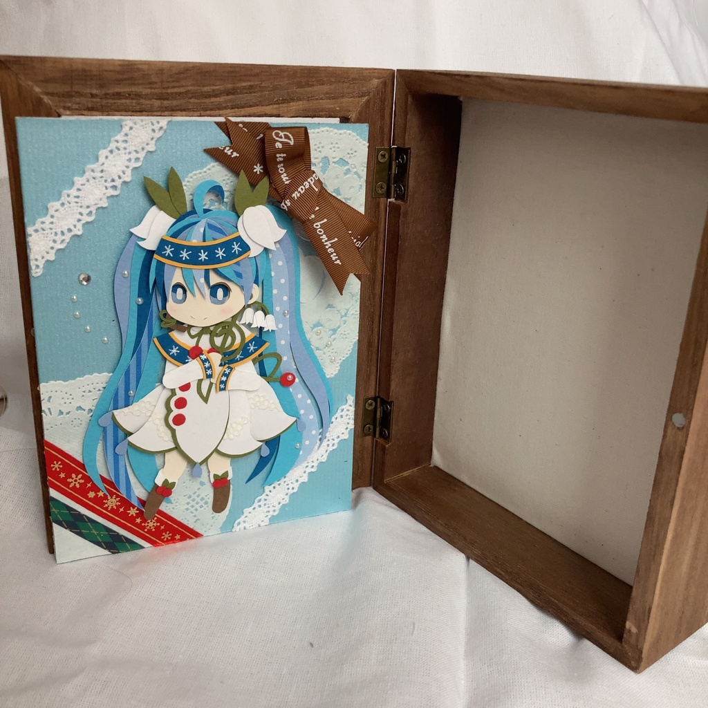 【切り絵原画】初音ミク(雪ミク2015)