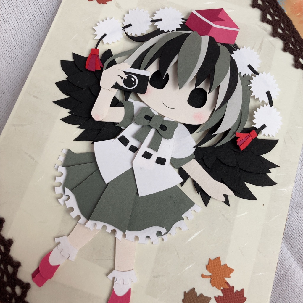 【原画】東方Project 射命丸 切り絵
