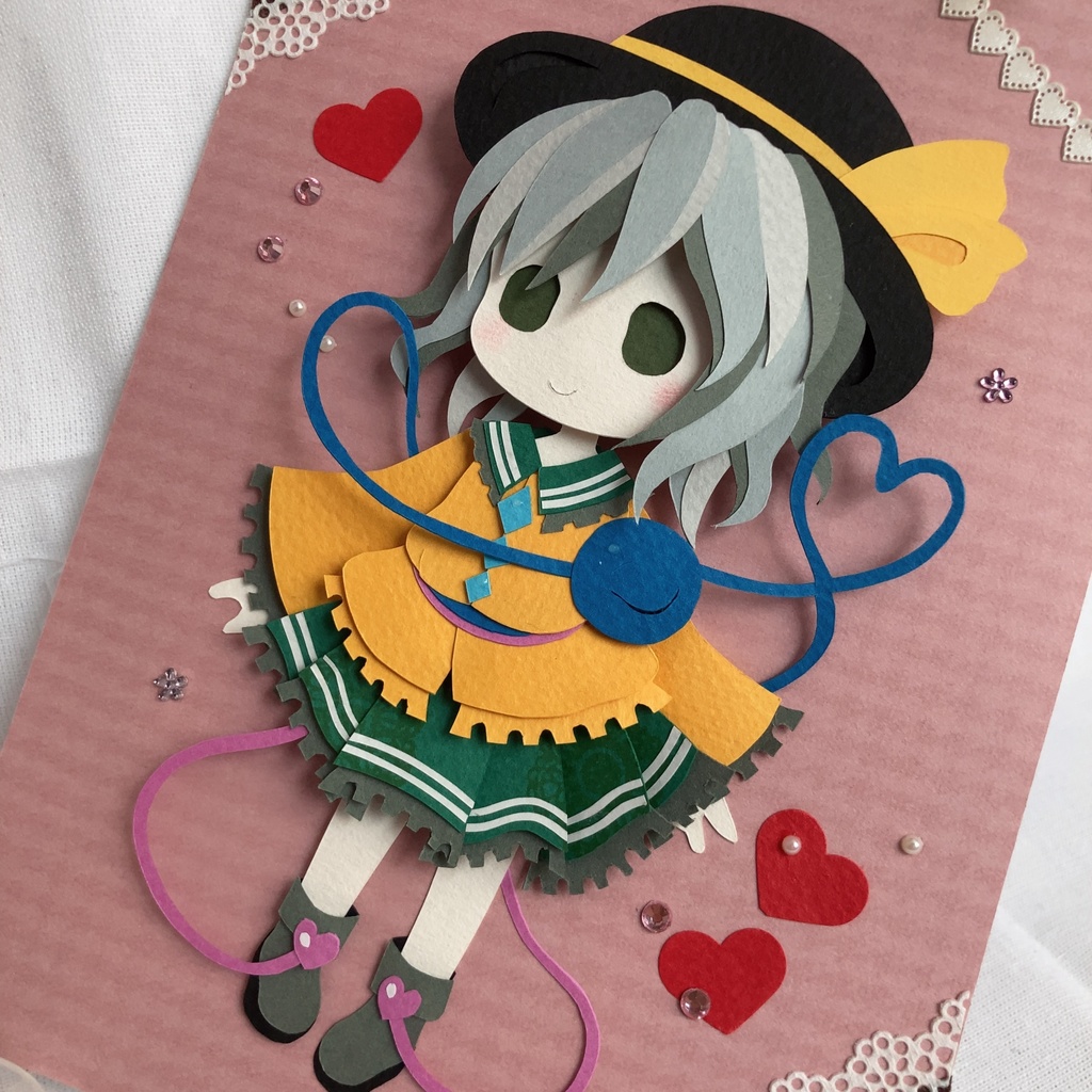 【原画】東方Project 古明地こいし 切り絵