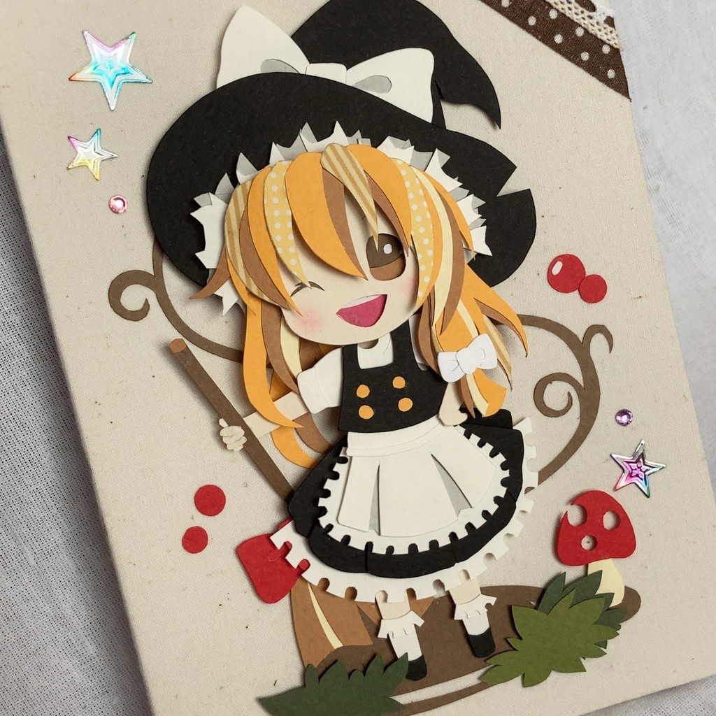 【原画】東方Project 霧雨魔理沙 切り絵