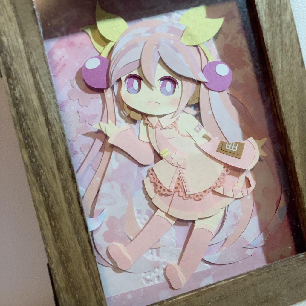【原画】桜ミク 切り絵