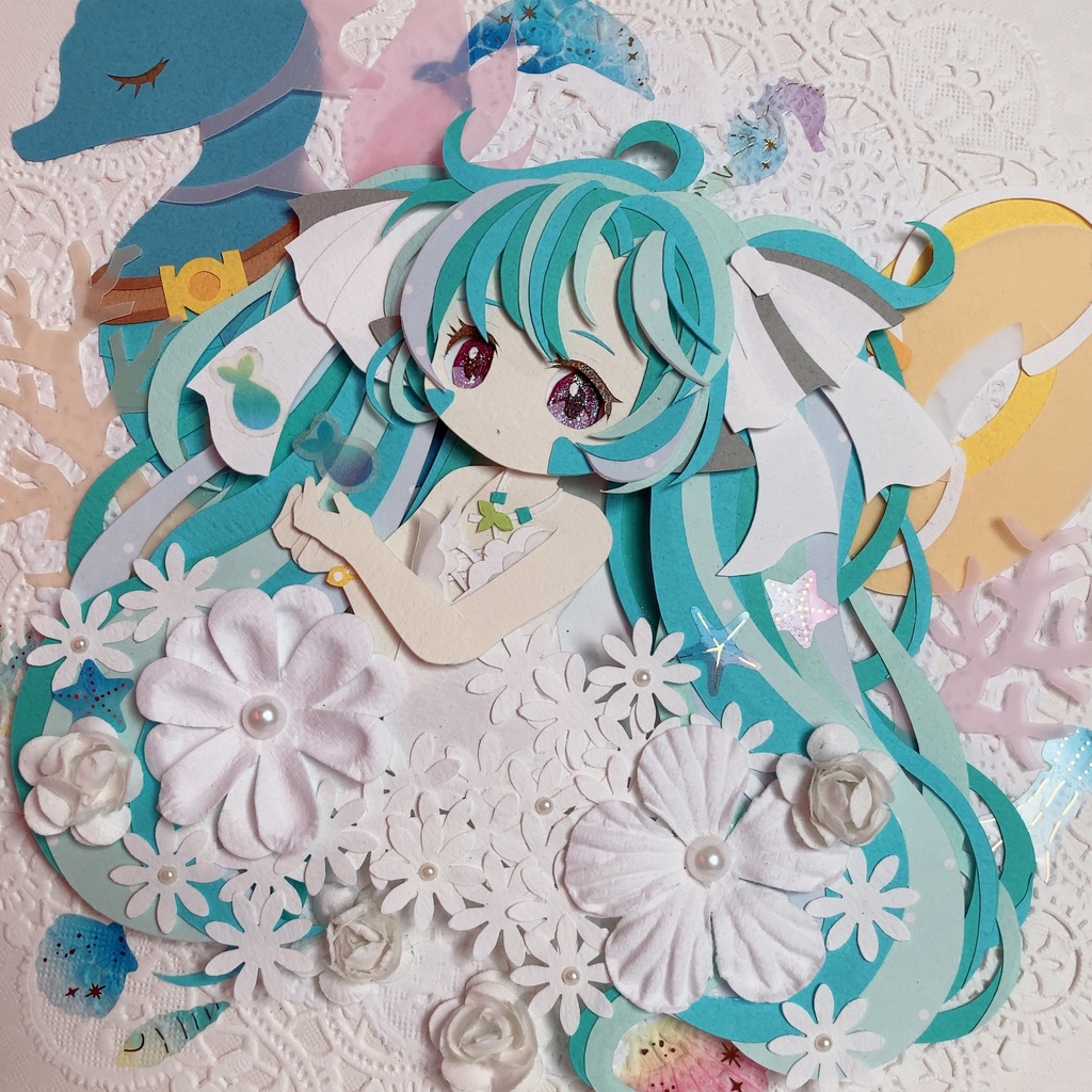 【原画】ガーディアンテイルズ　AA72（開花）　切り絵
