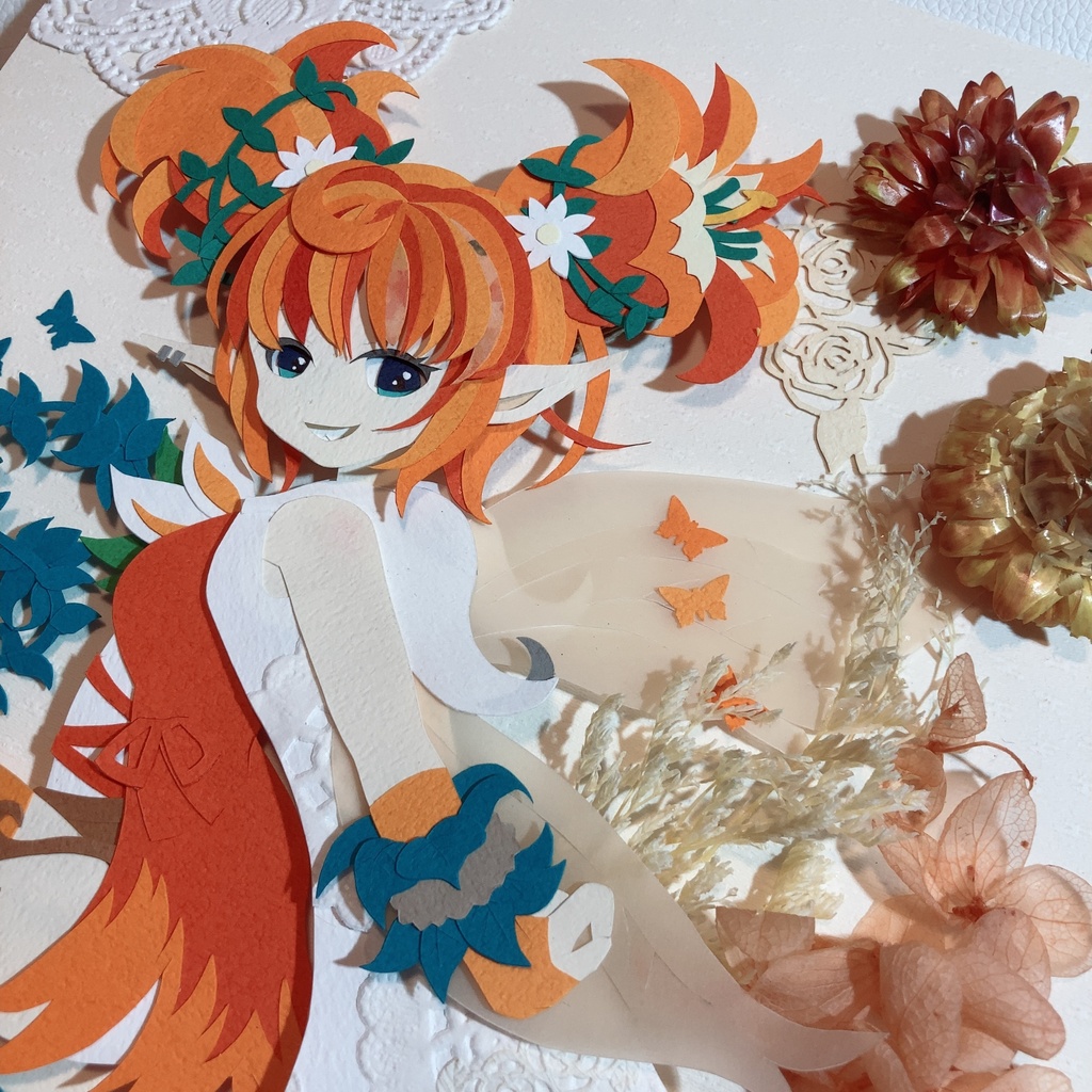 【原画】ガーディアンテイルズ コルネ 切り絵