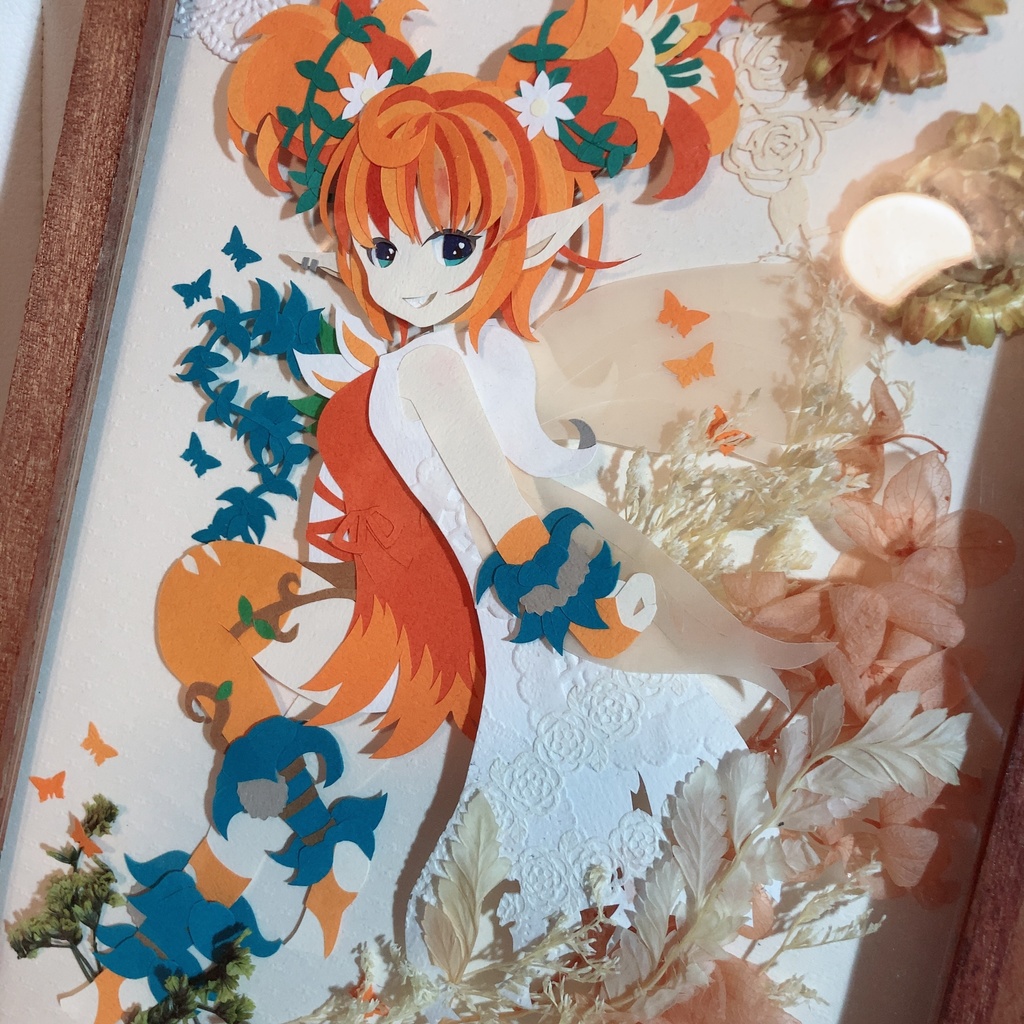 【原画】ガーディアンテイルズ　コルネ　切り絵