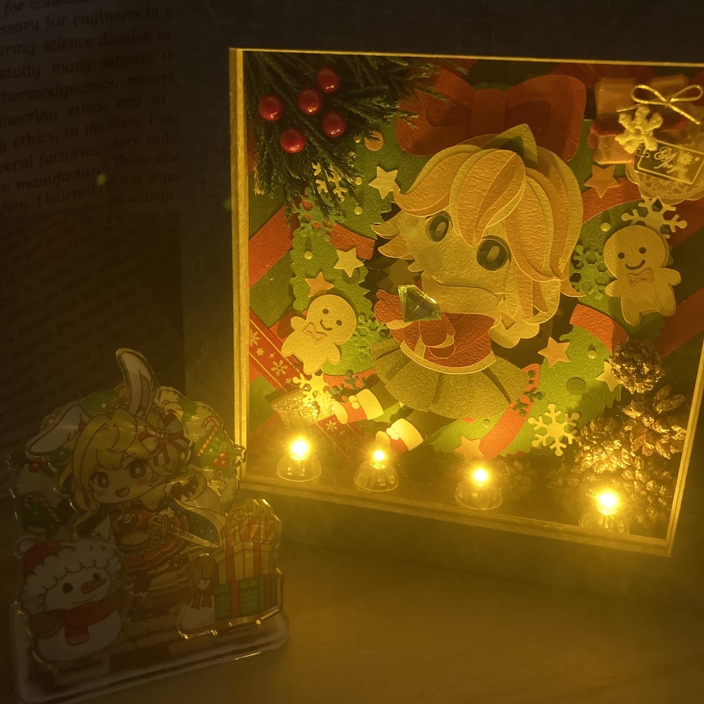 【切り絵原画】💎ちび姫からのおくりもの💎