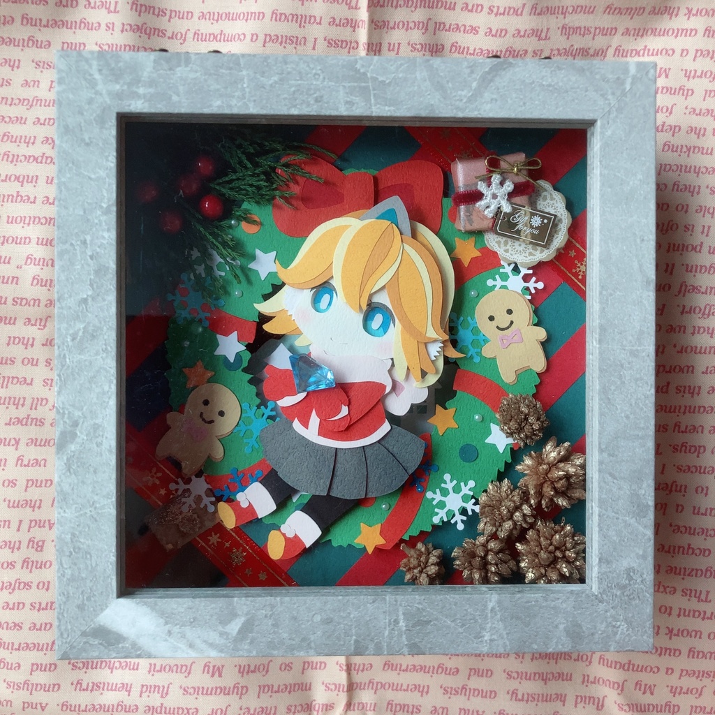 【切り絵原画】💎ちび姫からのおくりもの💎