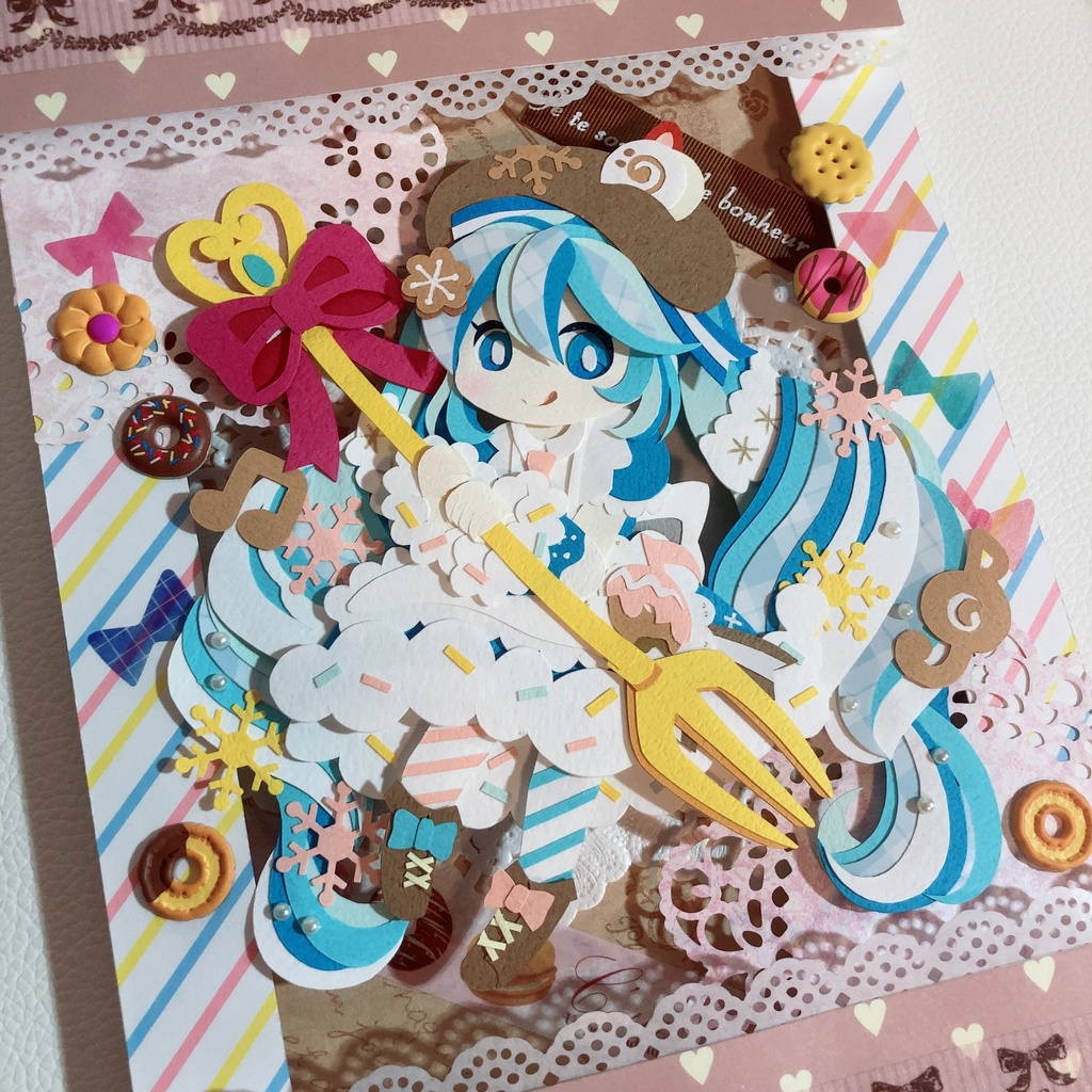 【原画】雪ミク 2026 切り絵