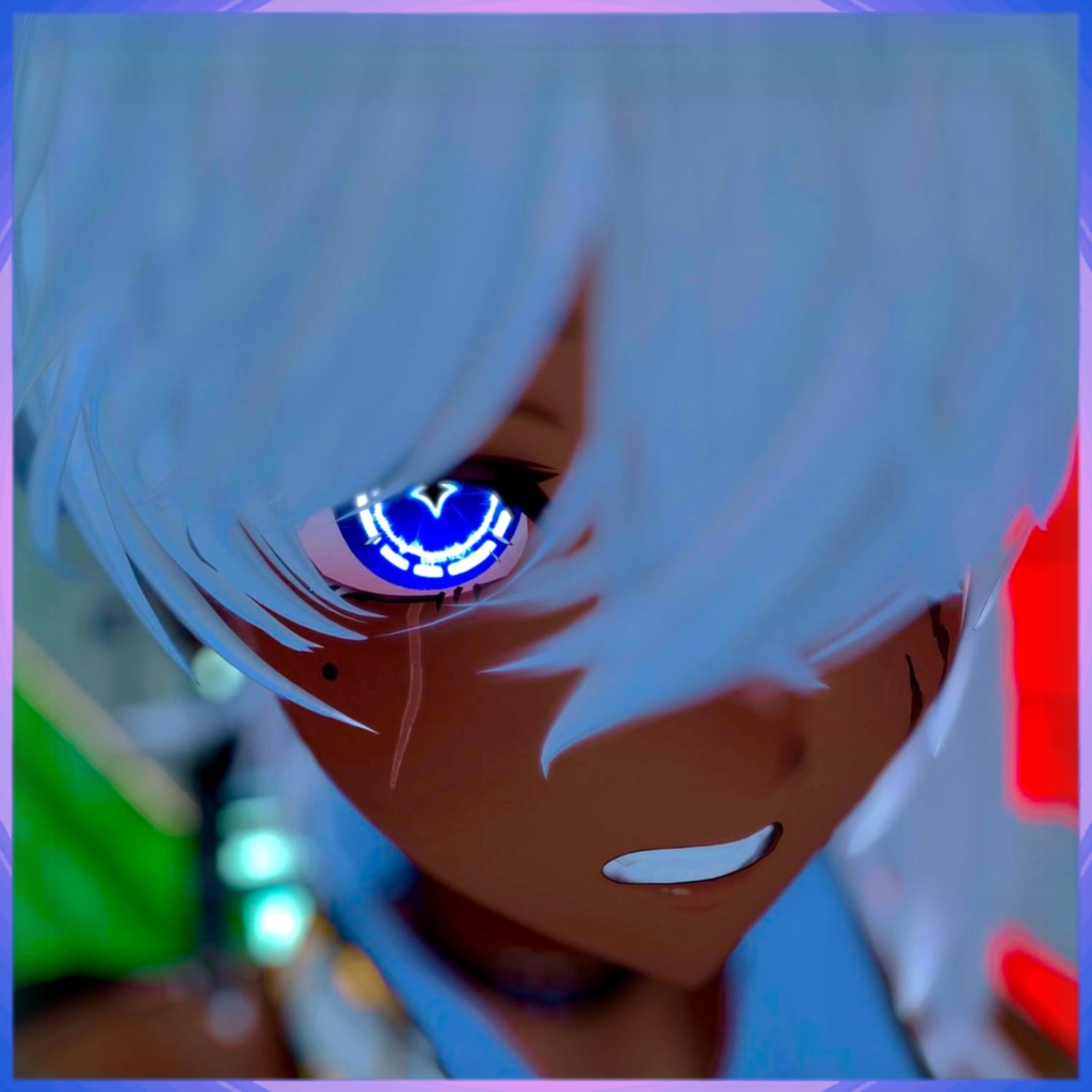 【ラシューシャ専用アイテクスチャ】Cyber Fox Eye