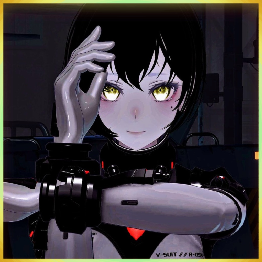 【ラシューシャ専用アイテクスチャ】Cyber Fox Eye