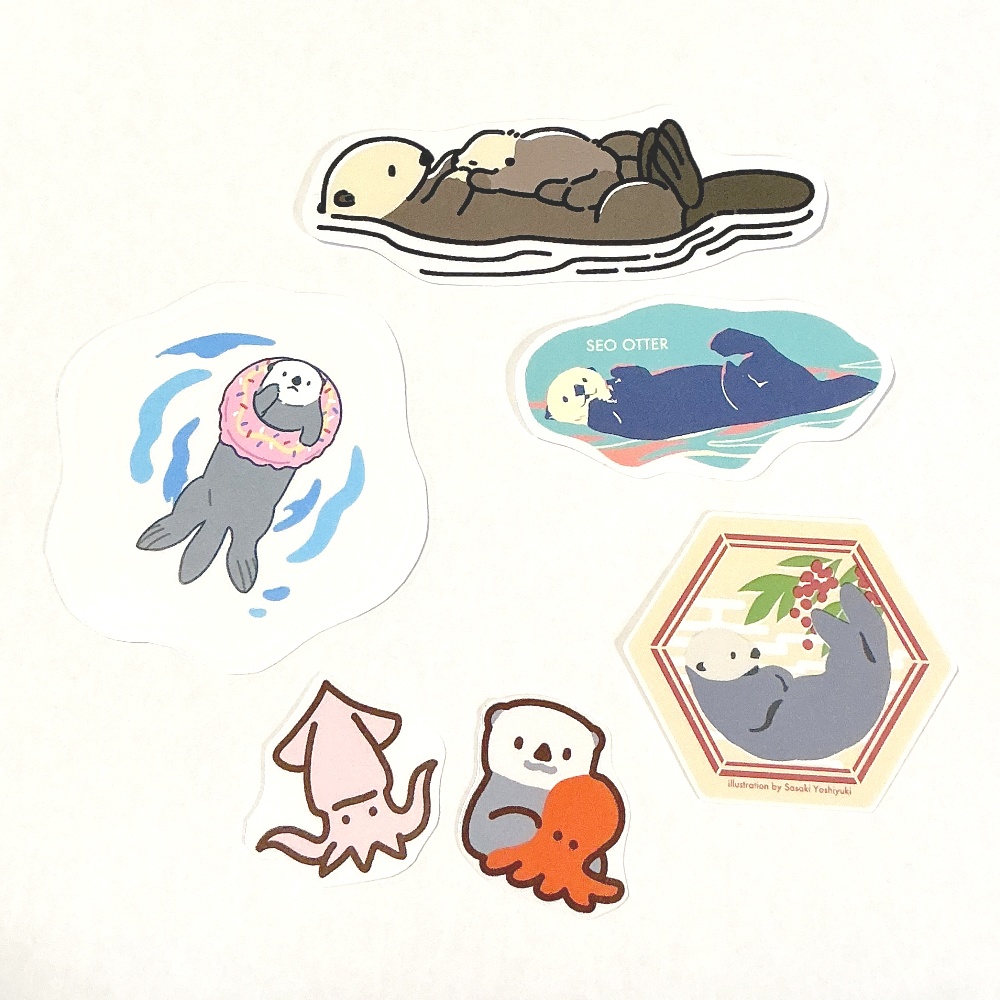ラッコいろいろアソートシール