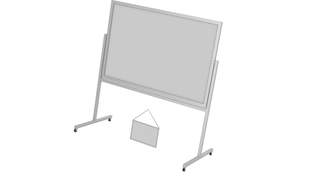 【3Dモデル】ホワイトボード　2種類　壁掛け・脚付き