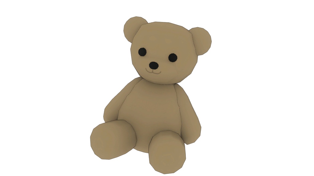 【3Dモデル】クマのぬいぐるみ