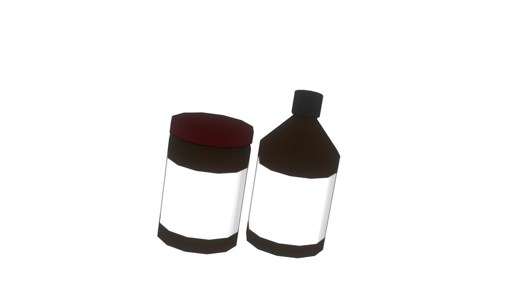 【3Dモデル】薬品瓶