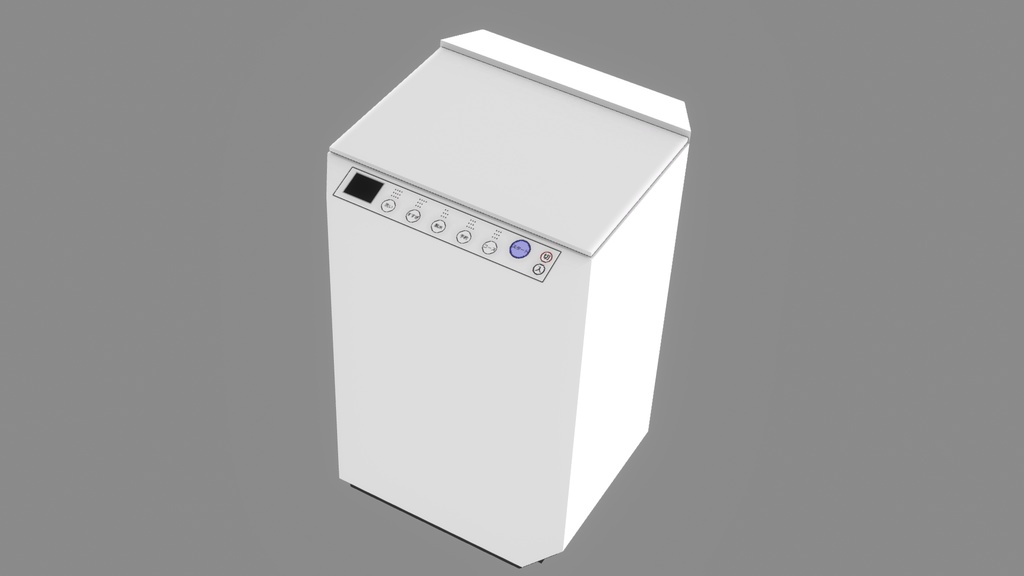 【3Dモデル】洗濯機