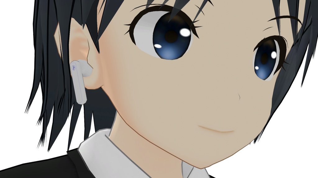 【3Dモデル】ワイヤレスイヤホン