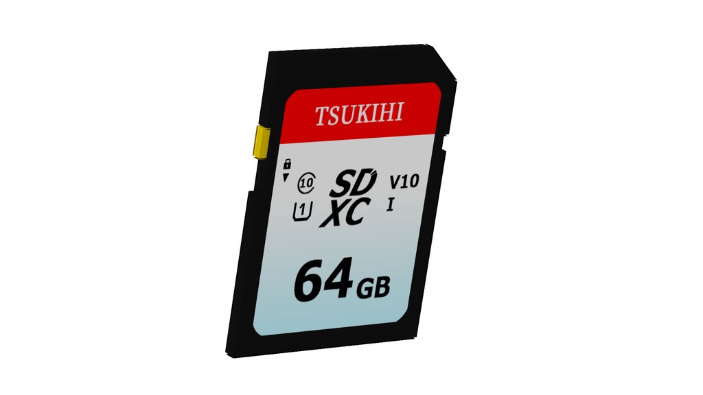 【3Dモデル】SDカード