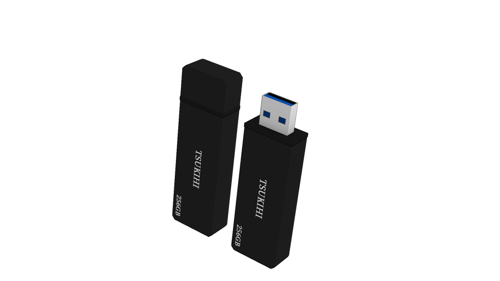 【3Dモデル】USBメモリ